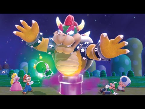 Super Mario 3D World Nintendo Switch 100% Playthrough!! (WORLD 1) ALL Green Stars + All Stamps!