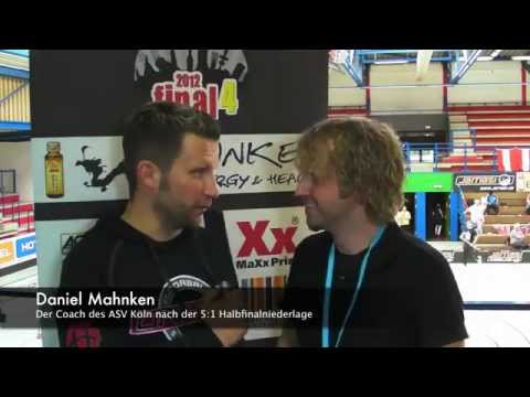 final4  Daniel Mahnken, Trainer des ASV Köln, im Interview - Video auf Unihockey-Portal.de.