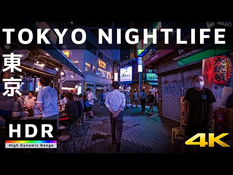 【4K HDR】Tokyo Nightlife & Red Light Districts - Ameyoko(アメ横) & Nakacho(仲町) - Japan Walking Tour