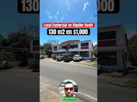 Local de esquina de 130 m2 listo para ser alquilado en David. Chatéame 6981-5000