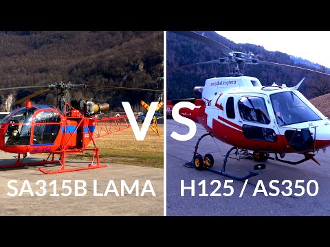 SA315B Lama VS H125 (AS350 Écureuil / A-Star) - Vergleich Hubschrauber
