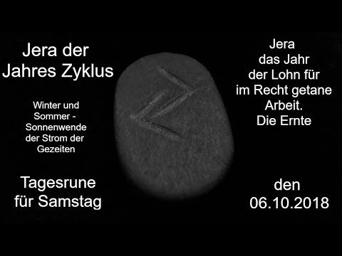 Rune Jera, gute Ernte, der Lohn, Zyklus, Jahreskreislauf, Tagesrune 06.10.2018