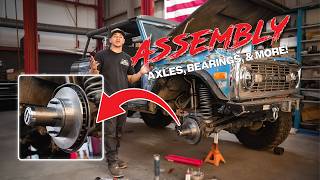 How to Install a Dana 44 Front Assembly on a 66-77 Classic Ford Bronco | Axles, Bearings, and MORE!