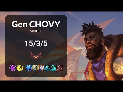 Gen Chovy K'Sante vs Viktor MIDDLE - KR  Patch 13.15