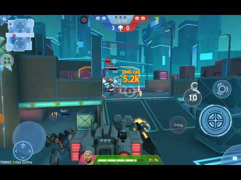 mech arena#12 Orion dùng bệ pháo 12