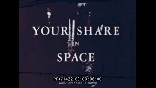 HISTORIC NASA FILM "YOUR SHARE IN SPACE"  ECHO 1 SATELLITE LAUNCH 71422