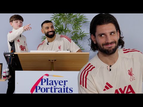 Mo Salah & Dominik Szoboszlai take on Player Portraits! | Liverpool FC