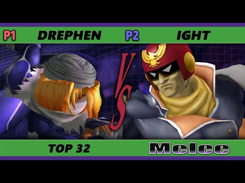 S@X 395 Online Top 32 Smash Melee - Drephen (Sheik) Vs. ight (Falcon) SSBM