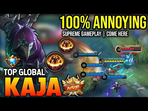 KAJA BEST BUILD 2023 | TOP GLOBAL KAJA GAMEPLAY | MOBILE LEGENDS✓