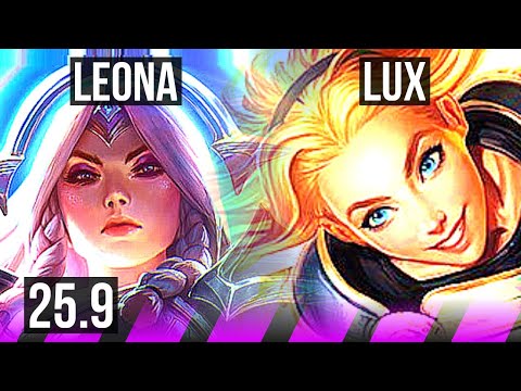 LEONA & Jhin vs LUX & Varus (SUP) | KR Master | 25.9