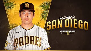 Welcome to San Diego, Yuki Matsui! | 松井 裕樹投手、ようこそサンディエゴへ！