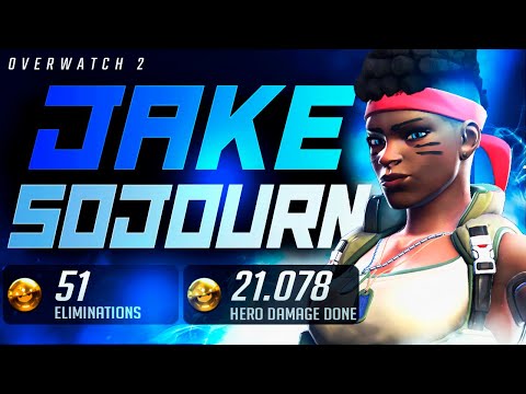 JAKE RANK 13 SOJOURN - 51 ELIMS! [ OVERWATCH 2 TOP 500 ]
