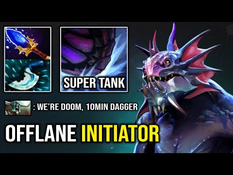 AGGRESSIVE INITIATOR 10Min Blink Dagger Insane Tank Offlane Slardar 100% Bash Every 3 Hits DotA 2