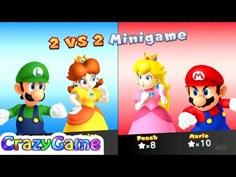 Mario Party 10 Mario Party - Mario vs Peach vs Daisy vs Luigi Gameplay (Chaos Castle)