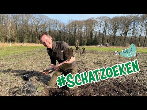 Schat zoeken met de metaaldetector!