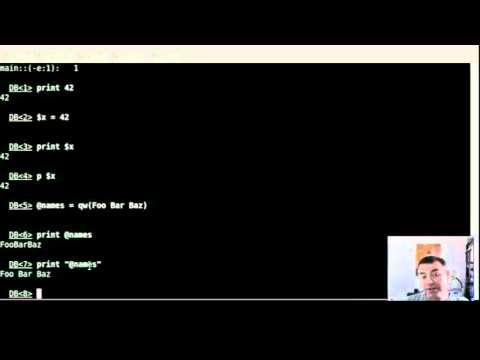 Using the built-in debugger of Perl as REPL