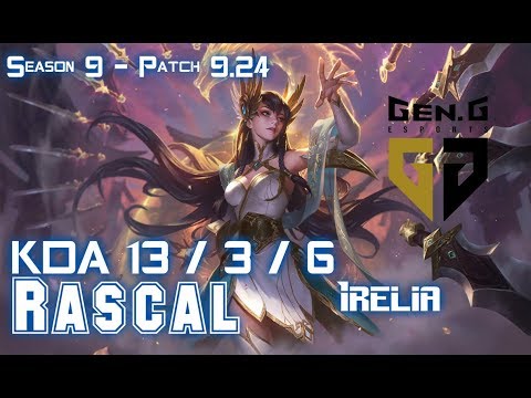 Gen Rascal IRELIA vs AATROX Top - Patch 9.24 KR Ranked