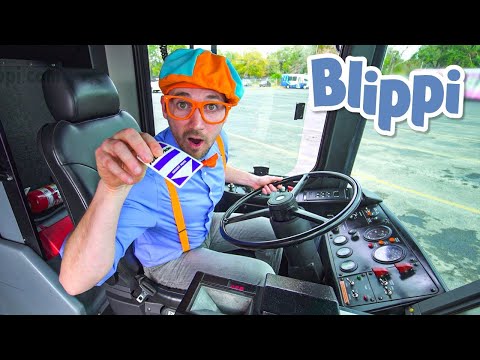 Video del Autobús para Niños con Blippi - Blippi Españo | Aprende Colores y Objetos