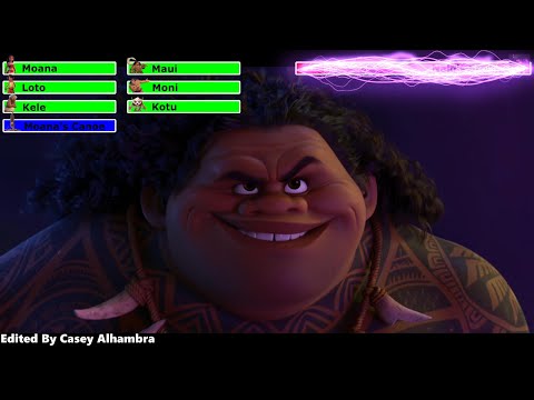 Moana 2 (2024) Final Battle with healthbars 1/2