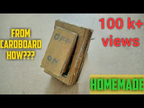 How to make Switch using cardboard ? || Home made || From Waste To Best ||