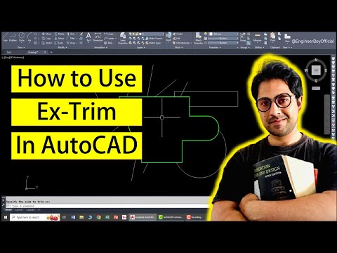 how to use EX TRIM in autocad | layout