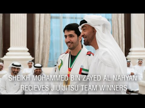 Sheikh Mohammed Bin Zayed Al Nahyan President Of United Arab Emirates Meet Winners of jiu Jitsu