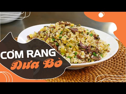 CƠM RANG DƯA BÒ nhanh gọn, ngon miệng | Cùng Cháu Vào Bếp