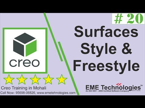 Creo Surfaces Style & Freestyle
