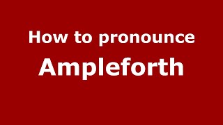 How to pronounce Ampleforth