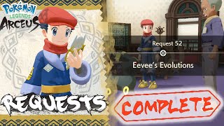 Pokemon Legends Arceus Request 52 Walkthrough "Eevee