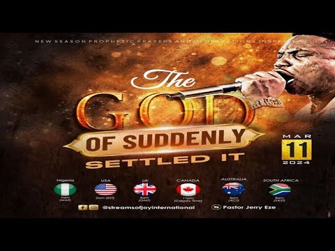 THE GOD OF SUDDENLY SETTLED IT  [DAY 1] || NSPPD || 11TH MARCH 2024