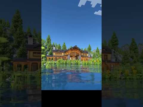 Ultimate Minecraft Cabin Build - Elk Lake Paradise #minecraft