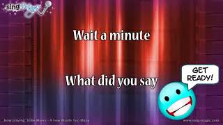 Billie Myers   A Few Words Too Many Karaoke Version Instrumental