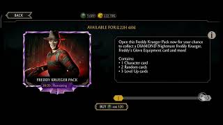 FREDDY KRUEGER PACK OPENNING 🔥 Mortal Kombat Mobile Android