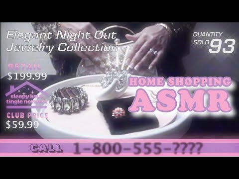 ASMR Home Shopping | "Elegant Night Out" Jewelry Collection | LoFi VHS | Sleepy Keys Tingle Network