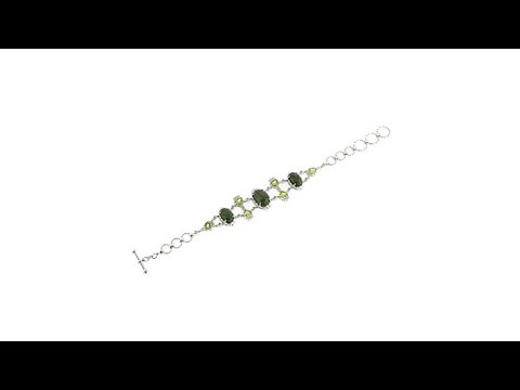 Paul Deasy Gem Wyoming Jade, Arizona Peridot and White Z...
