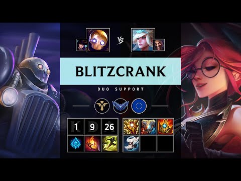 Blitzcrank Support vs Janna - EUW Diamond Patch 25.17