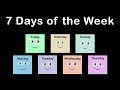 Days Of The Week Song 7 Days Of The Week Song