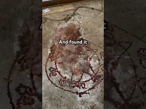 I found a satanic ritual site in this abandoned building #urbex #abandoned #abandonedplaces #shorts
