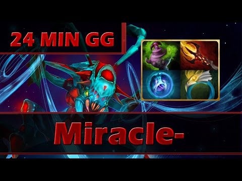 Miracle- plays Weaver 24 MIN GG Ranked - Dota 2