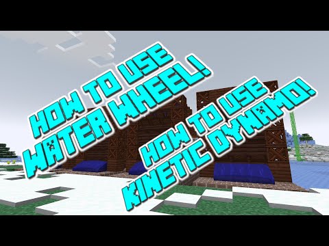 How to use Water Wheel Immersive Engineering EP 7 Minecraft 1.20 #minecraft