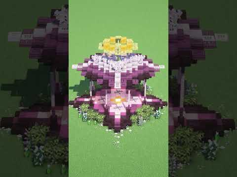 Building a Cherry Blossom Pagoda in Minecraft 1.20 #shorts