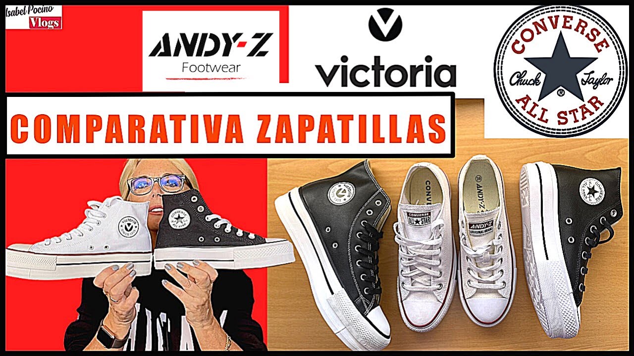 COMPARATIVA ZAPATILLAS 😄 Te ayudo a ELEGIR 😄 ANDYZ/ CONVERSE o VICTORIA 😄  ISABEL POCINO VLOGS ❤️
