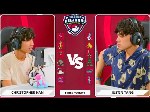 Justin Tang vs Christopher Han Swiss Round 6 | 2025 Baltimore VGC Day 1 Regionals Championship