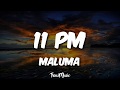 11 PM - Maluma (LETRA/LYRICS)