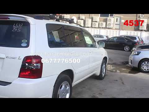 Toyota Kluger 2005 model Pearl color available in Tanzania at Harab Motors ltd. 4537