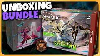 Abri o Bundle de Secrets of Strixhaven de Magic: The Gathering!
