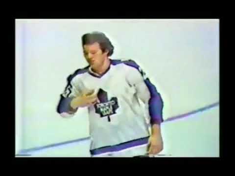 Red Wings - Maple Leafs scrum 2/2/77