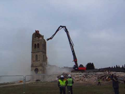 Immerath   Abriss des Südturms 1