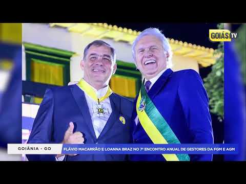 Prefeito Flavio Macarrão e Loanna Braz são premiados em Goiânia pela gestão de Paraúna.